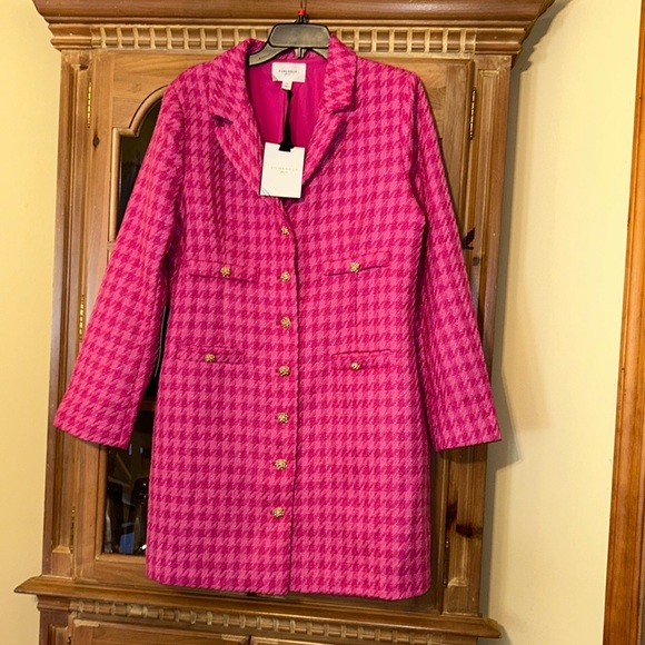Magenta Tweed Stacie Dress - Picture 6 of 11